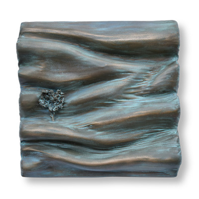 poudre de bronze monochrome matière vague oeuvre art did moreres artiste