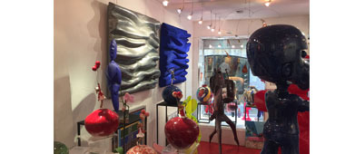 galerie joel guyot saint paul de vence didmoreres monochromes oeuvres tableau sculpture bleu klein zinc soulages art artiste 