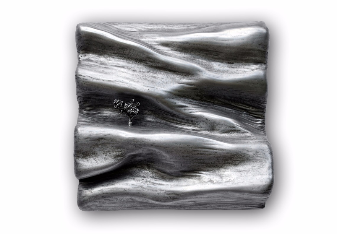 creation artistique sculpture poudre de zinc matière 