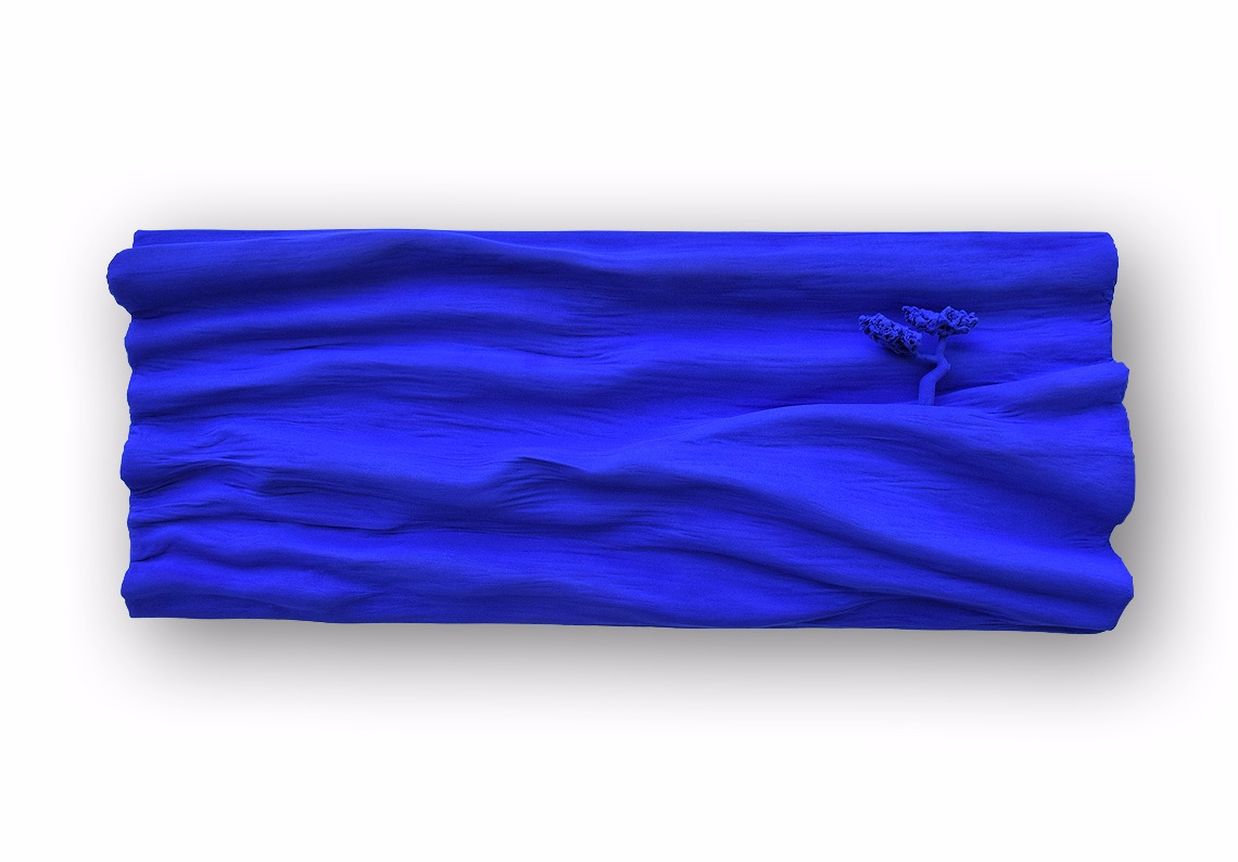 tableau sculpture bleu klein 
