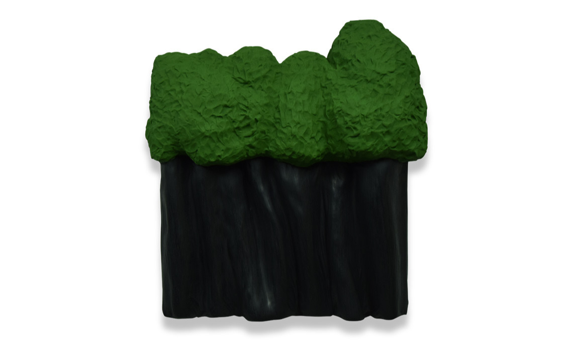 matière arbre peinture sculpture black green art artiste bobo 