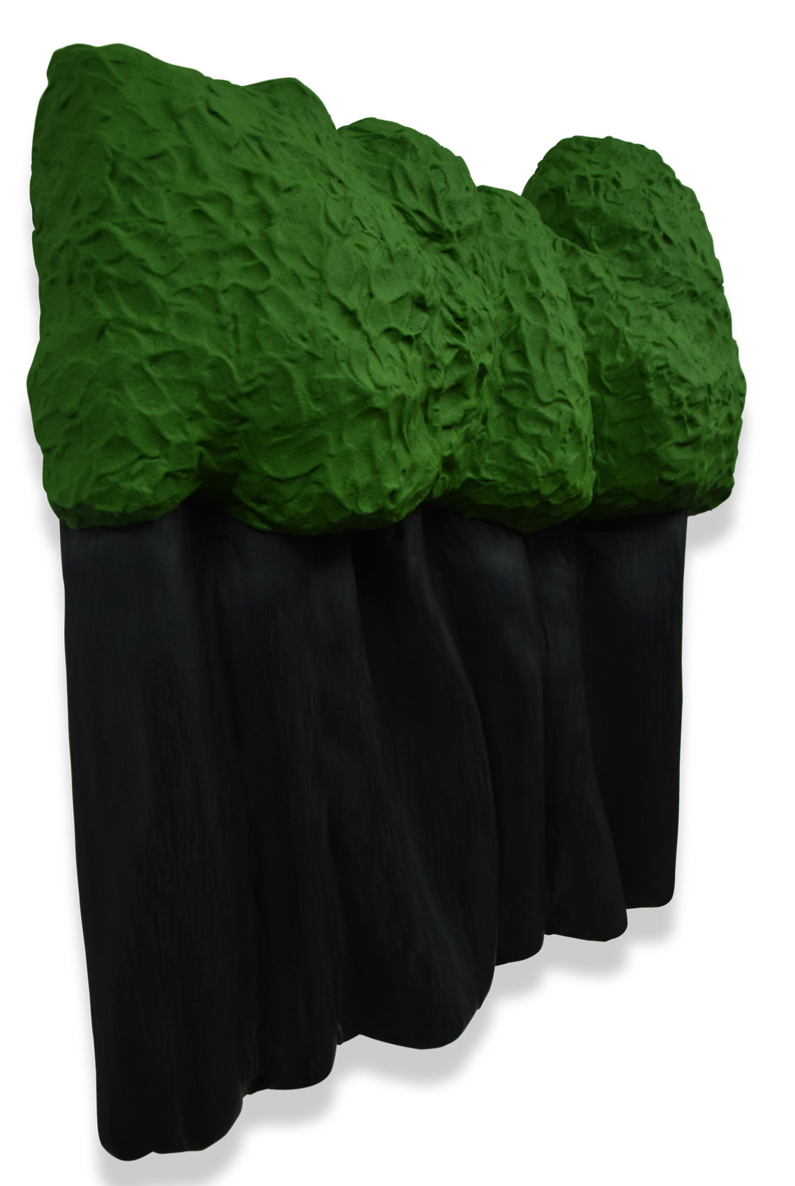 matière arbre peinture sculpture black green art artiste bobo 