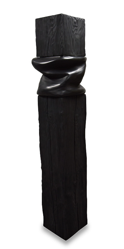 sculpture noir black monochrome wood art artiste 