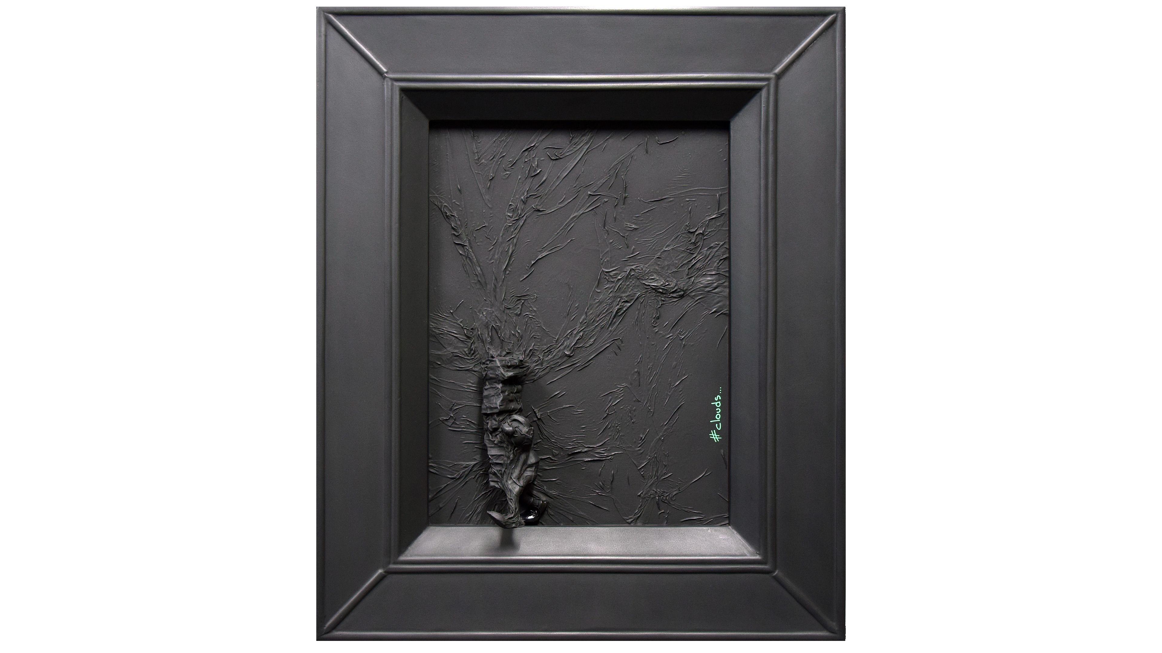 pop popart art black noir gaston lagaffe monochrome gallery galerie Artiane didmoreres oeuvre 